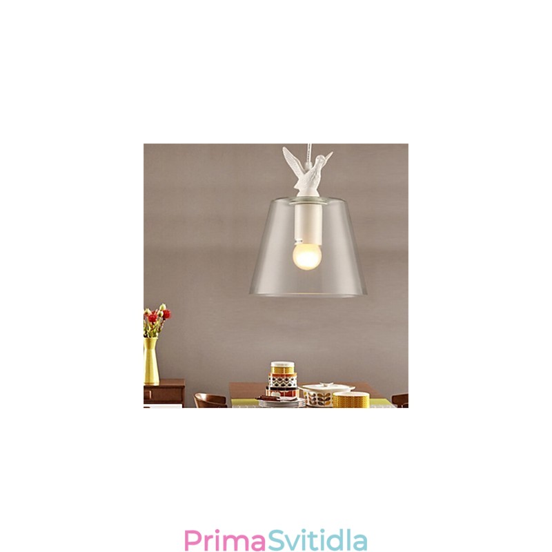 American Style Retro Creative Single Head Glass lampa Nordic Cafe