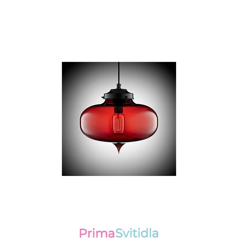 Retro kreativní jednohlavé skleněné závěsné lampy kavárna v misce zlaté rybky