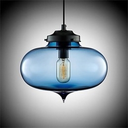 Retro kreativní jednohlavé skleněné závěsné lampy kavárna v misce zlaté rybky