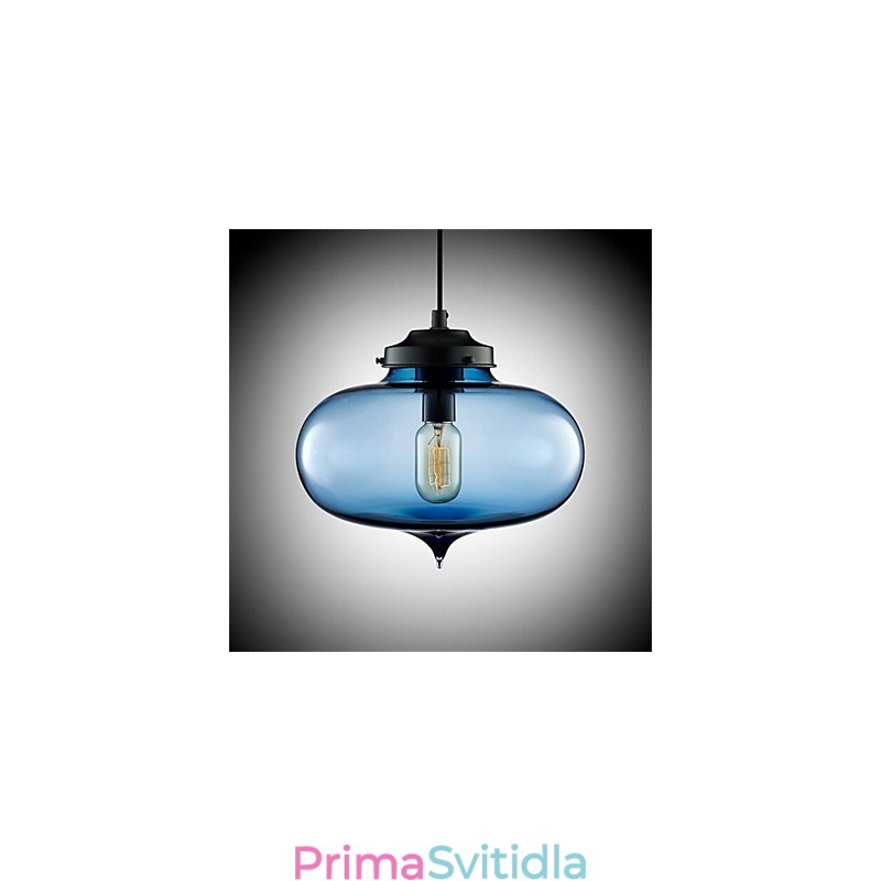Retro kreativní jednohlavé skleněné závěsné lampy kavárna v misce zlaté rybky