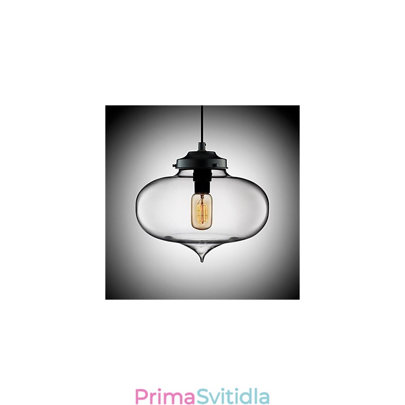Retro kreativní jednohlavé skleněné závěsné lampy kavárna v misce zlaté rybky