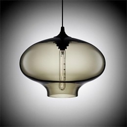 Retro kreativní jednohlavé skleněné závěsné lampy kavárna v misce zlaté rybky