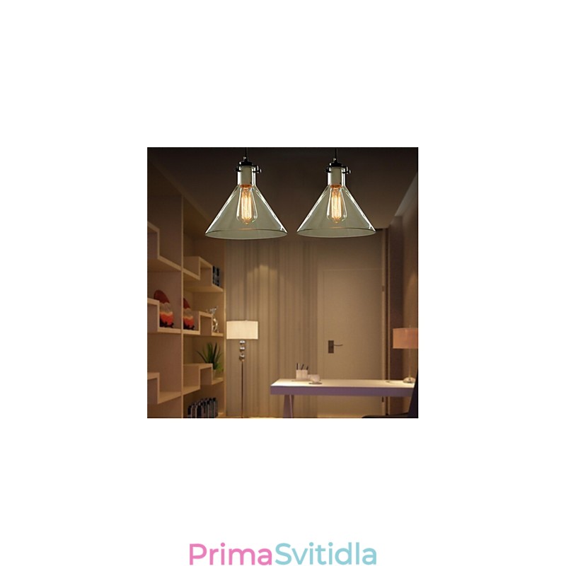 American Style Retro Creative Single Head Glass lampa Nordic Cafe