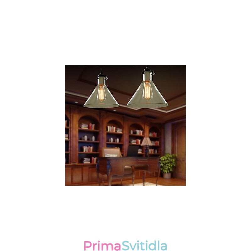 American Style Retro Creative Single Head Glass lampa Nordic Cafe