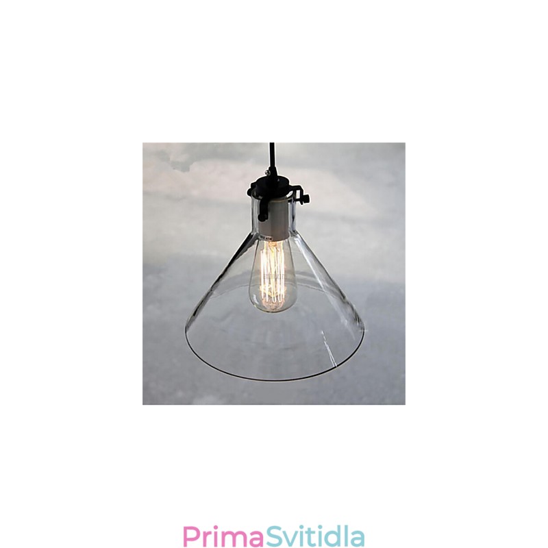 American Style Retro Creative Single Head Glass lampa Nordic Cafe