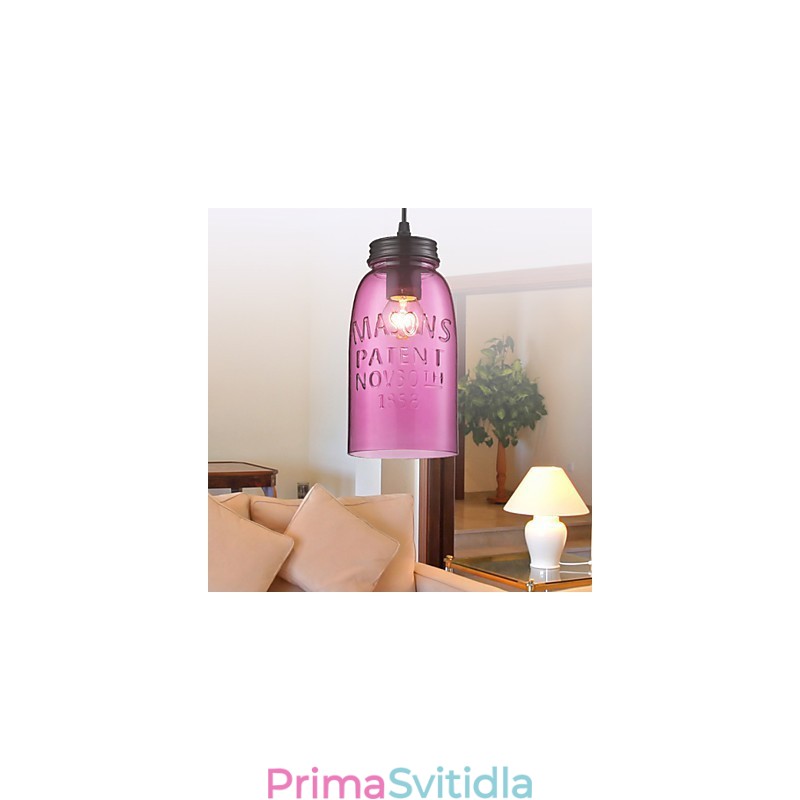 1 Světlo Moderní skleněné závěsné svítidlo v průhledném bublinkovém designu