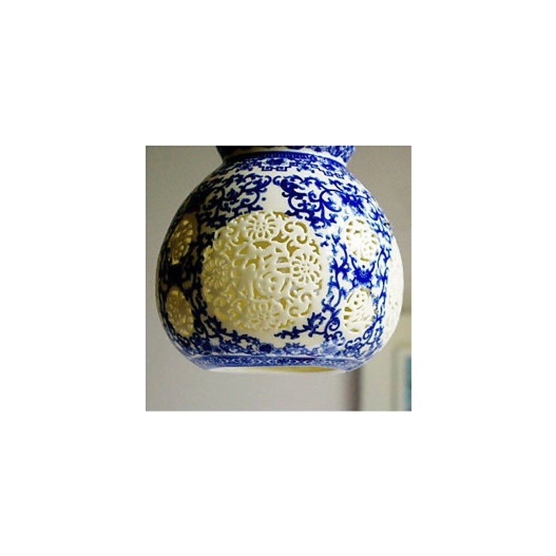 Retro keramická lampa Stairs Blue Single Head Lustr Creative