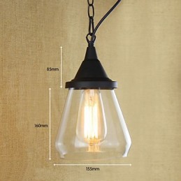 Závěsná svítidla tradiční klasické vintage retro venkovská garáž kovová