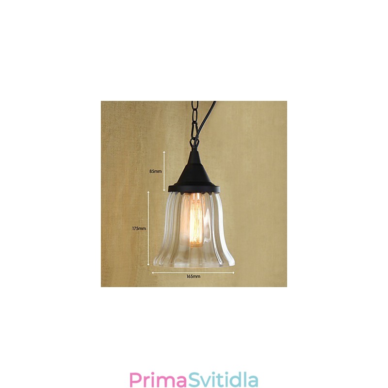 Závěsná svítidla tradiční klasické vintage retro venkovská garáž kovová