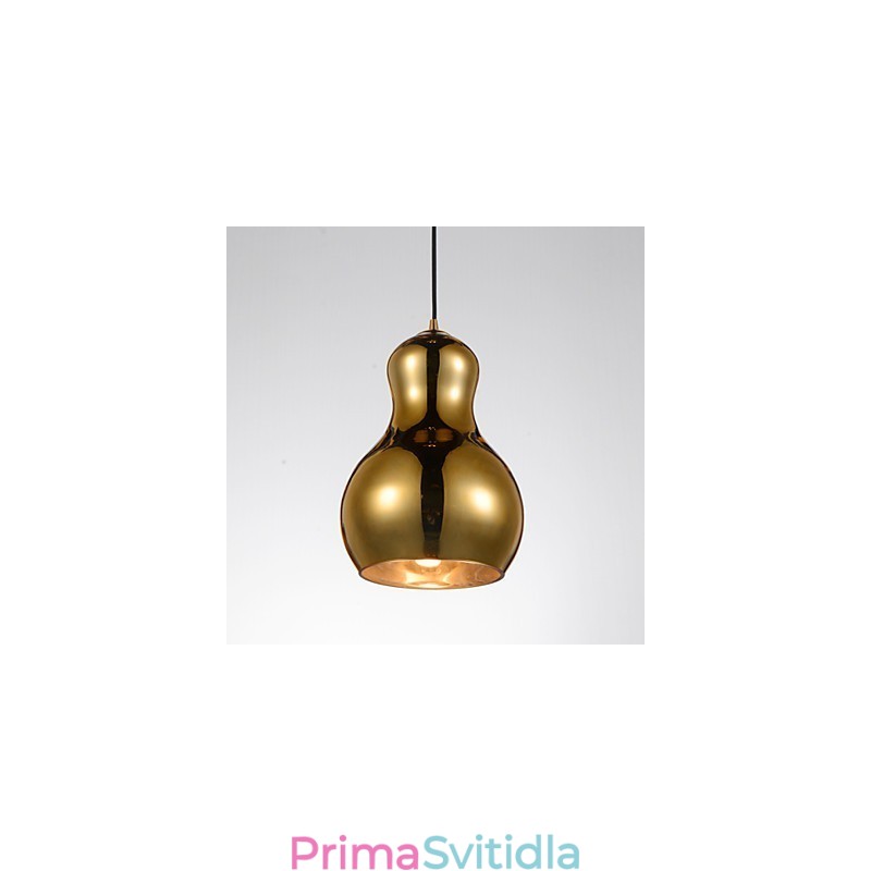 Závěsná lampa ve tvaru tykve 1 Světlá Moderní Jednoduchost Zlatá Chrom Růžové zlato Jantarová Kouřově šedá Sklo a uhlíková ocel