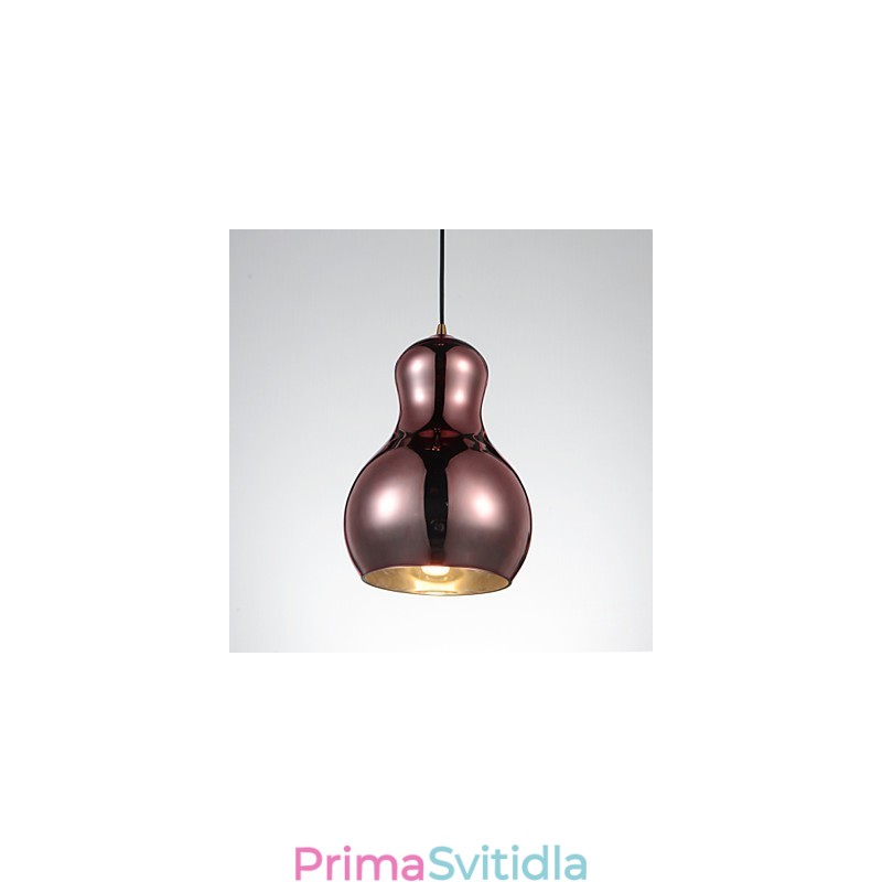Závěsná lampa ve tvaru tykve 1 Světlá Moderní Jednoduchost Zlatá Chrom Růžové zlato Jantarová Kouřově šedá Sklo a uhlíková ocel