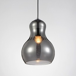Závěsná lampa ve tvaru tykve 1 Světlá Moderní Jednoduchost Zlatá Chrom Růžové zlato Jantarová Kouřově šedá Sklo a uhlíková ocel