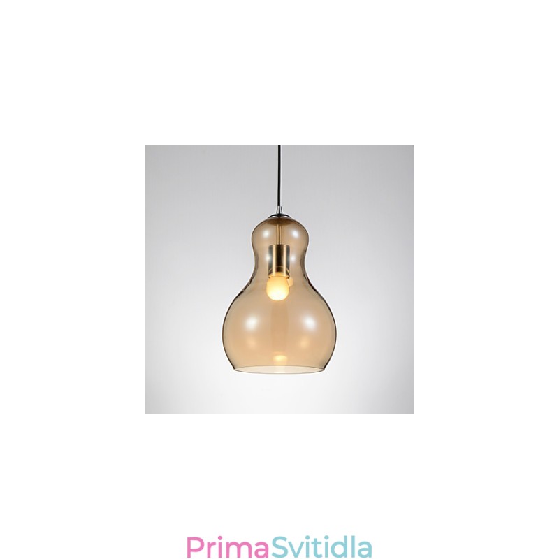 Závěsná lampa ve tvaru tykve 1 Světlá Moderní Jednoduchost Zlatá Chrom Růžové zlato Jantarová Kouřově šedá Sklo a uhlíková ocel