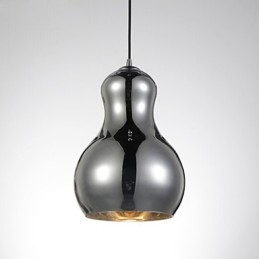 Závěsná lampa ve tvaru tykve 1 Světlá Moderní Jednoduchost Zlatá Chrom Růžové zlato Jantarová Kouřově šedá Sklo a uhlíková ocel