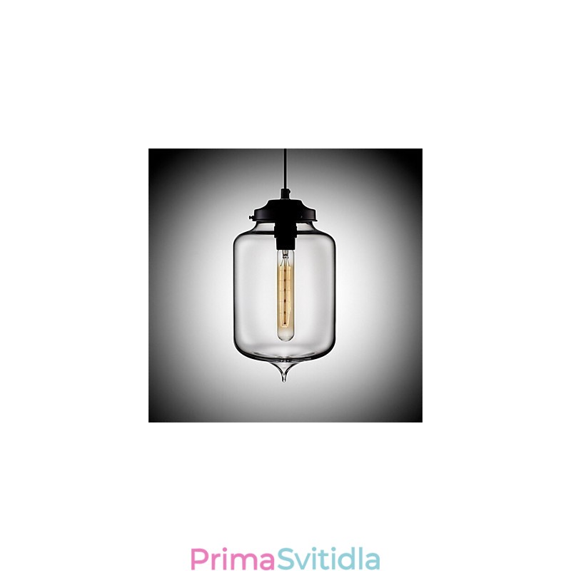 Retro kreativní jednohlavé skleněné závěsné lampy kavárna v misce zlaté rybky