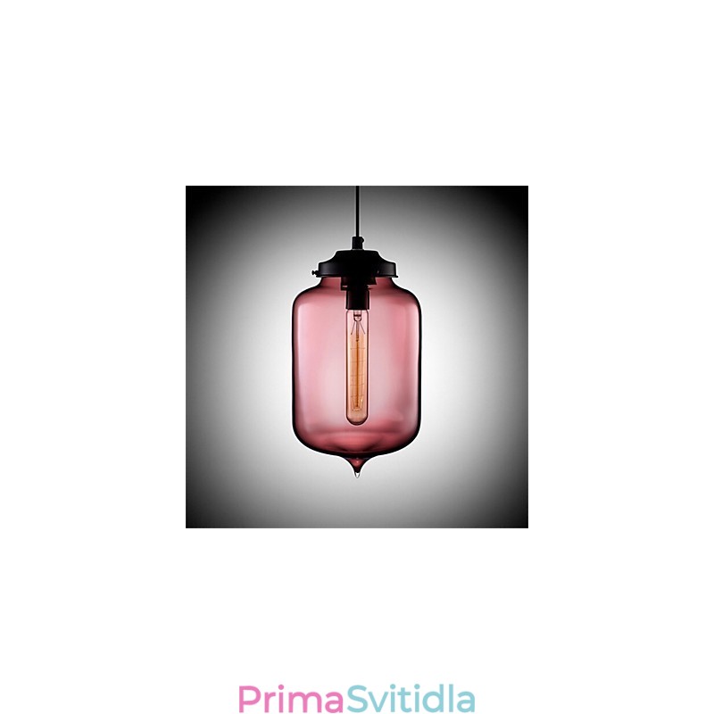 Retro kreativní jednohlavé skleněné závěsné lampy kavárna v misce zlaté rybky