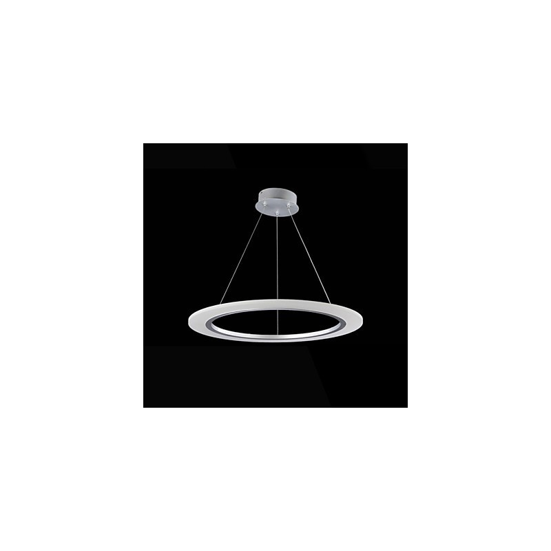 Závěsné svítidlo kulatý stropní lustr Mléčná akrylová stropní lampa s jedním prstencem