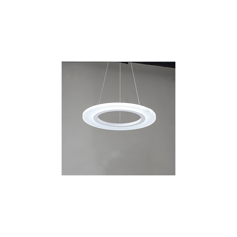 Závěsné svítidlo kulatý stropní lustr Mléčná akrylová stropní lampa s jedním prstencem