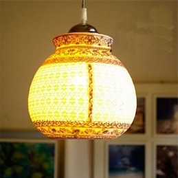 Retro keramická lampa Stairs Blue Single Head Lustr Creative