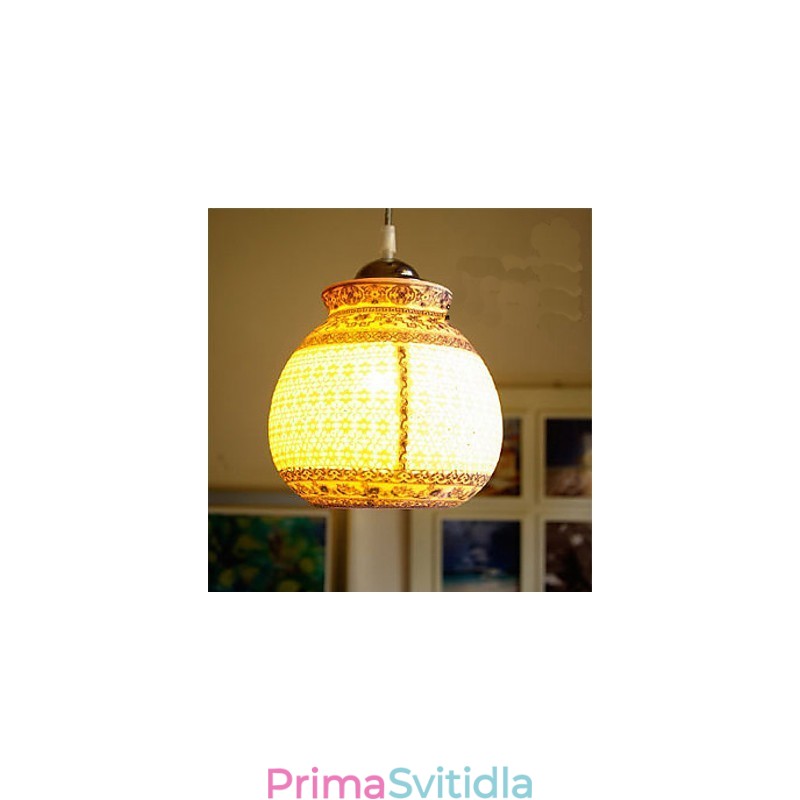 Retro keramická lampa Stairs Blue Single Head Lustr Creative