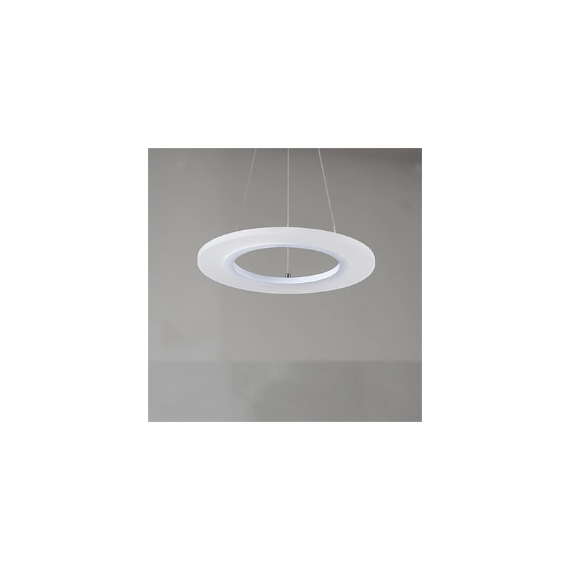 Závěsné svítidlo kulatý stropní lustr Mléčná akrylová stropní lampa s jedním prstencem