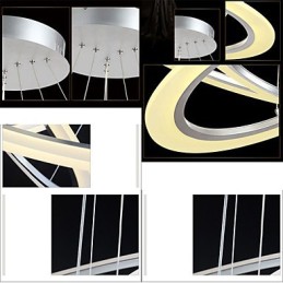 Závěsné svítidlo kulatý stropní lustr Mléčná akrylová stropní lampa s jedním prstencem