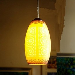 Retro keramická lampa Stairs Blue Single Head Lustr Creative