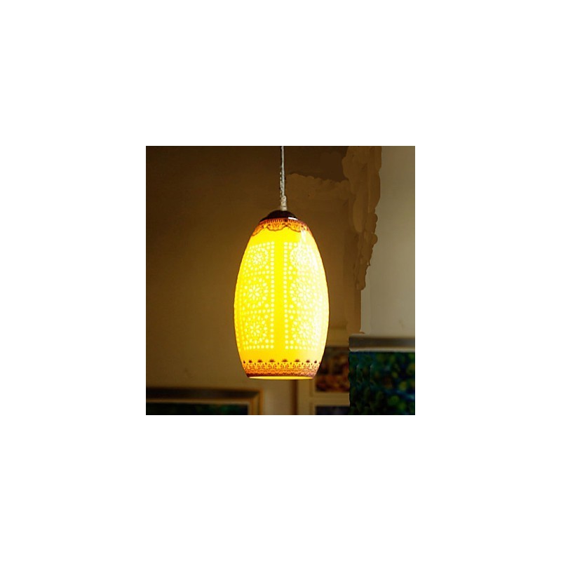Retro keramická lampa Stairs Blue Single Head Lustr Creative