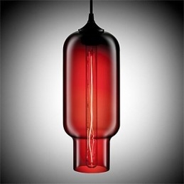 Retro kreativní jednohlavé skleněné závěsné lampy kavárna v misce zlaté rybky