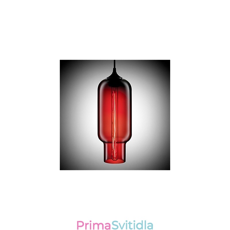 Retro kreativní jednohlavé skleněné závěsné lampy kavárna v misce zlaté rybky