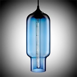 Retro kreativní jednohlavé skleněné závěsné lampy kavárna v misce zlaté rybky
