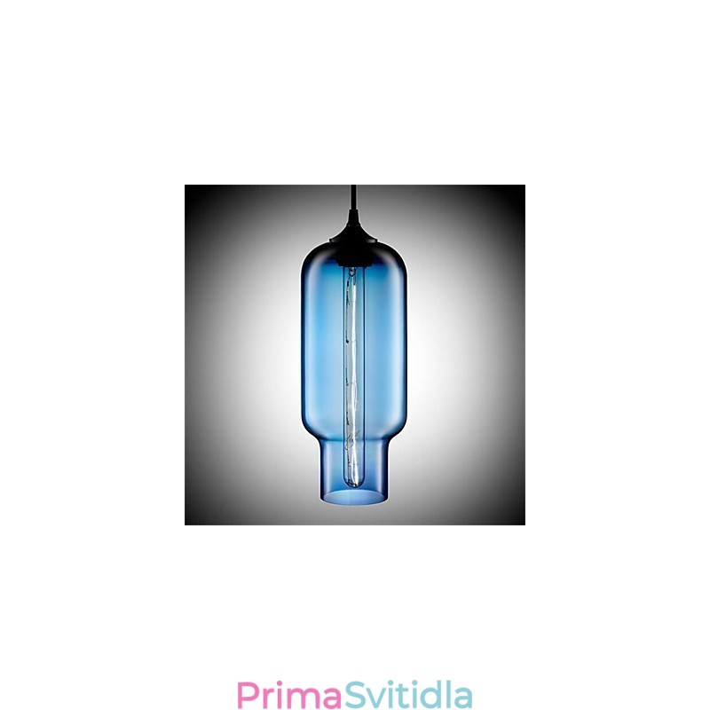 Retro kreativní jednohlavé skleněné závěsné lampy kavárna v misce zlaté rybky