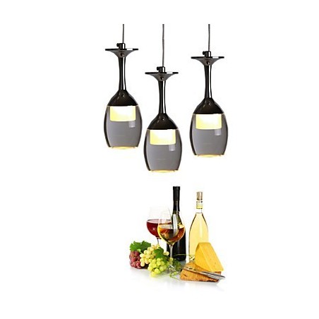 Závěsná svítidla 3 svítidla kulatý zadní panel moderní současný kov