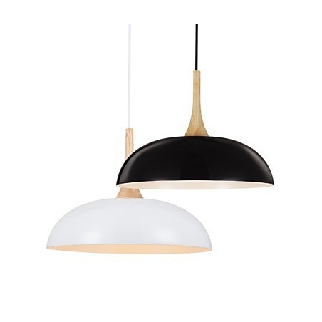 Mini umělecká závěsná lampa 1 Světlo Moderní Jednoduchost Černobílá povrchová úprava Hliníkové a dřevěné závěsné svítidlo Mini umělecká závěsná lampa 1 Světlo Moderní Jednoduchost Černobílá povrchová úprava Hliníkové a dřevěné závěsné svítidlo