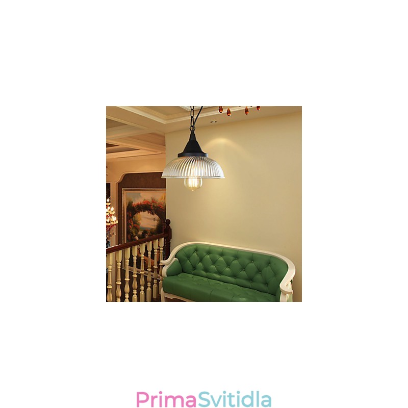 Závěsná svítidla tradiční klasické vintage retro venkovská garáž kovová