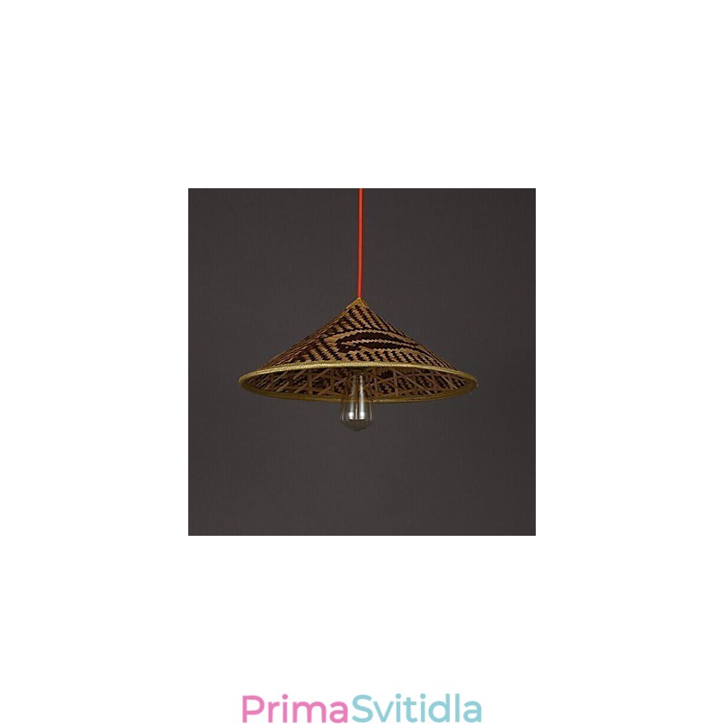 Bambusový klobouk Lustr Lustr Lampa Ryby Lidé Klobouky