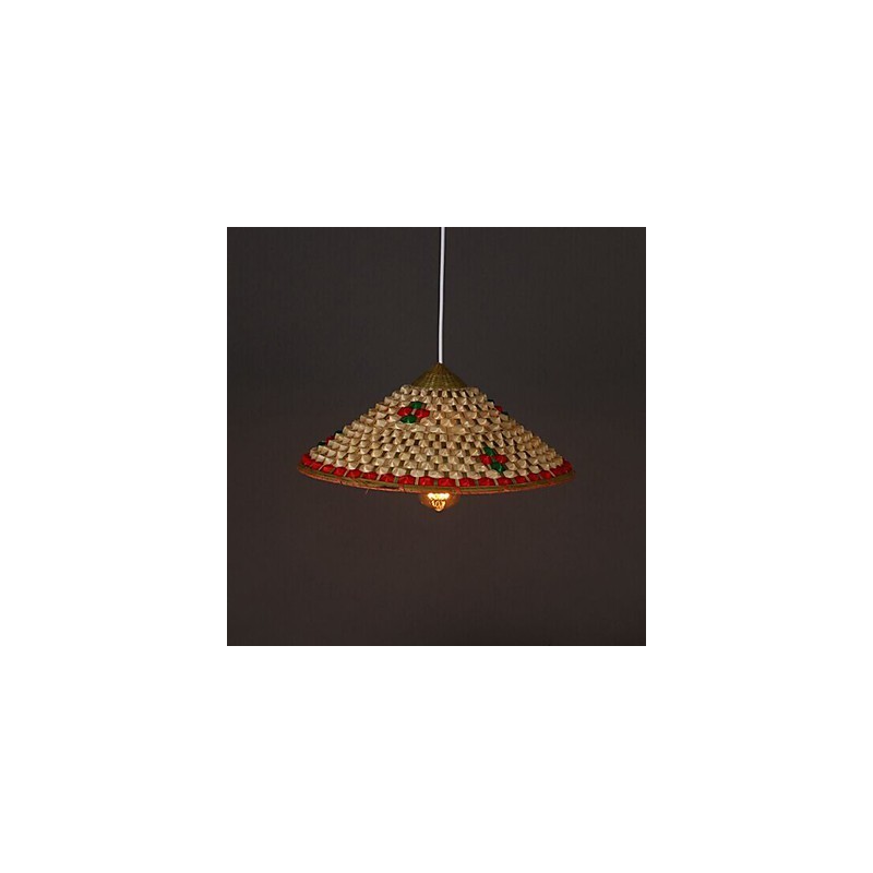 Káva Bambusové klobouky Klobouk Lustrová lampa