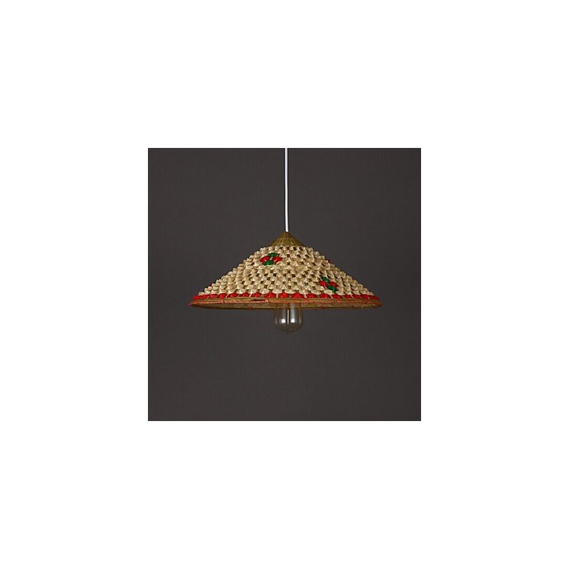 Káva Bambusové klobouky Klobouk Lustrová lampa