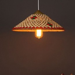 Káva Bambusové klobouky Klobouk Lustrová lampa