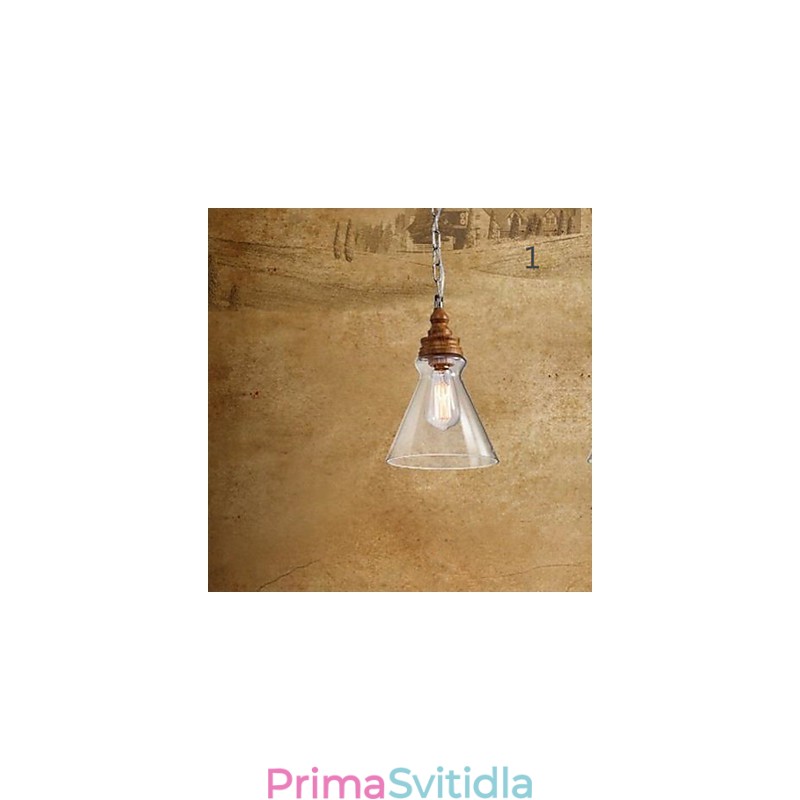 Dřevo zrno Crystal Droplight Kavárna osvětlení lampy a lucerny