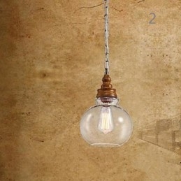 Dřevo zrno Crystal Droplight Kavárna osvětlení lampy a lucerny