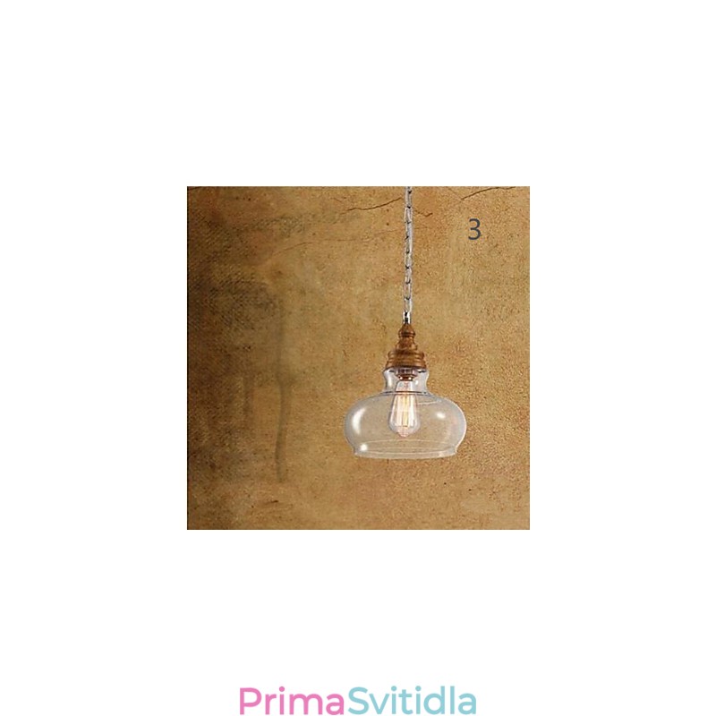 Dřevo zrno Crystal Droplight Kavárna osvětlení lampy a lucerny