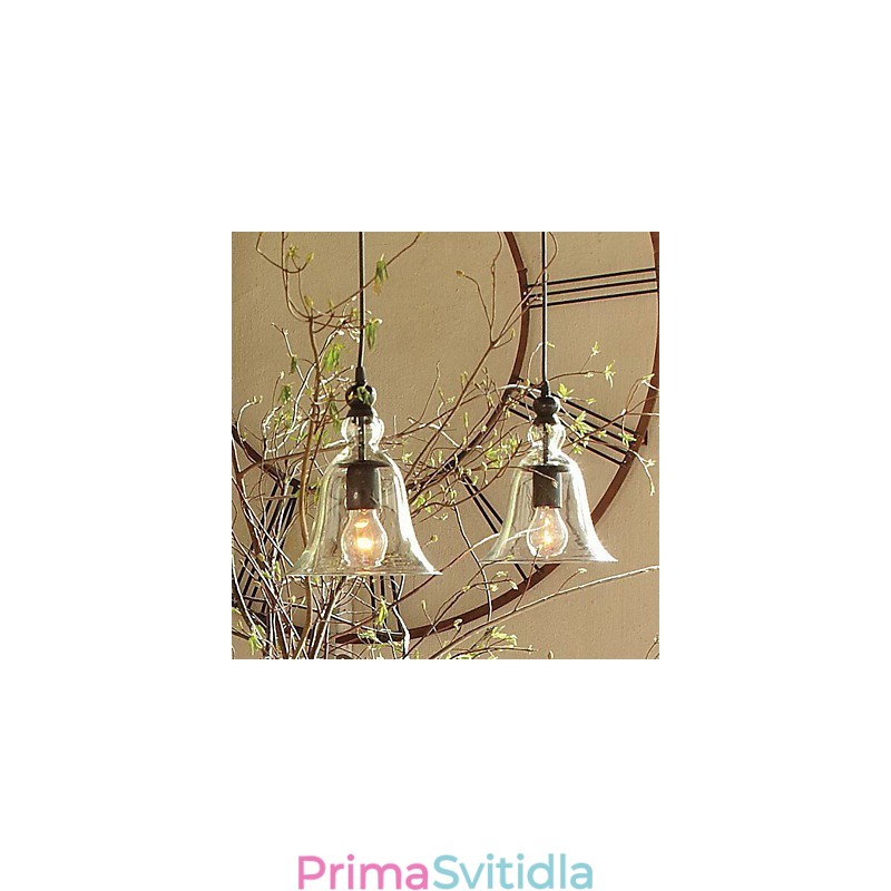 Závěsné svítidlo ve stylu tradiční klasické vintage mísy v mini stylu