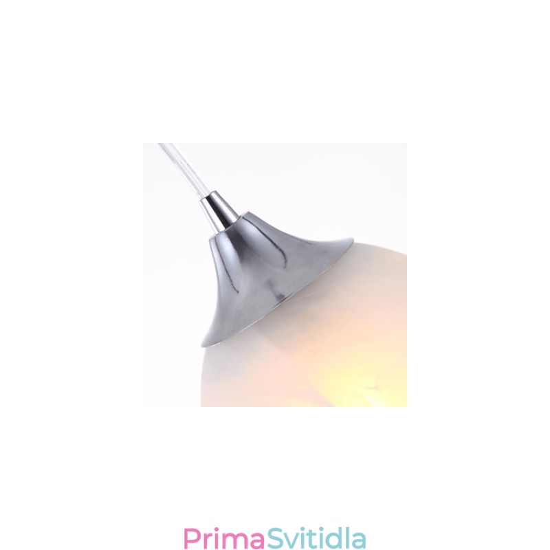 Moderní závěsné svítidlo s podlouhlým baldachýnem na víno se třemi světly