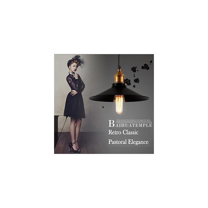Závěsné svítidlo v evropském stylu Retro Classic Light Metal Art Droplight s průměrem žárovky