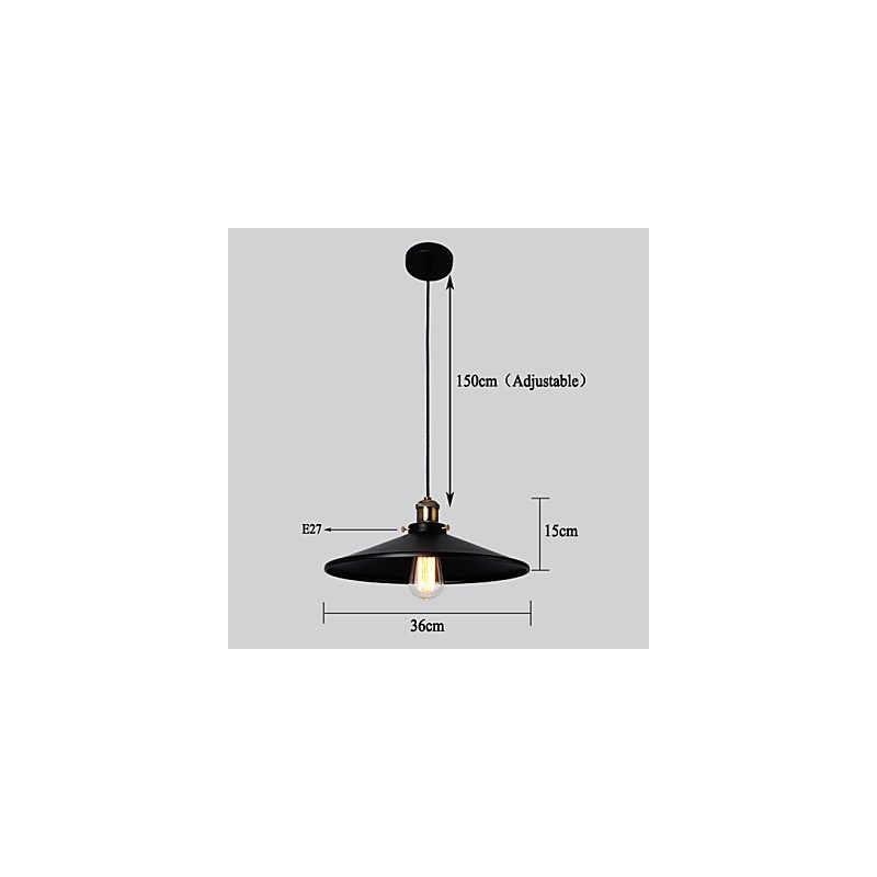 Závěsné svítidlo v evropském stylu Retro Classic Light Metal Art Droplight s průměrem žárovky