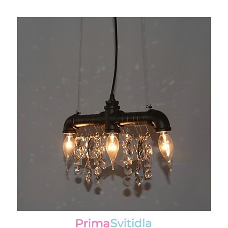 Severoamerický styl kreativní 3 světelný přívěsek v designu potrubí Severoamerický styl kreativní 3 světelný přívěsek v designu potrubí