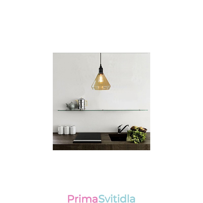 Závěsná svítidla tradiční klasické vintage retro venkovská garáž kovová