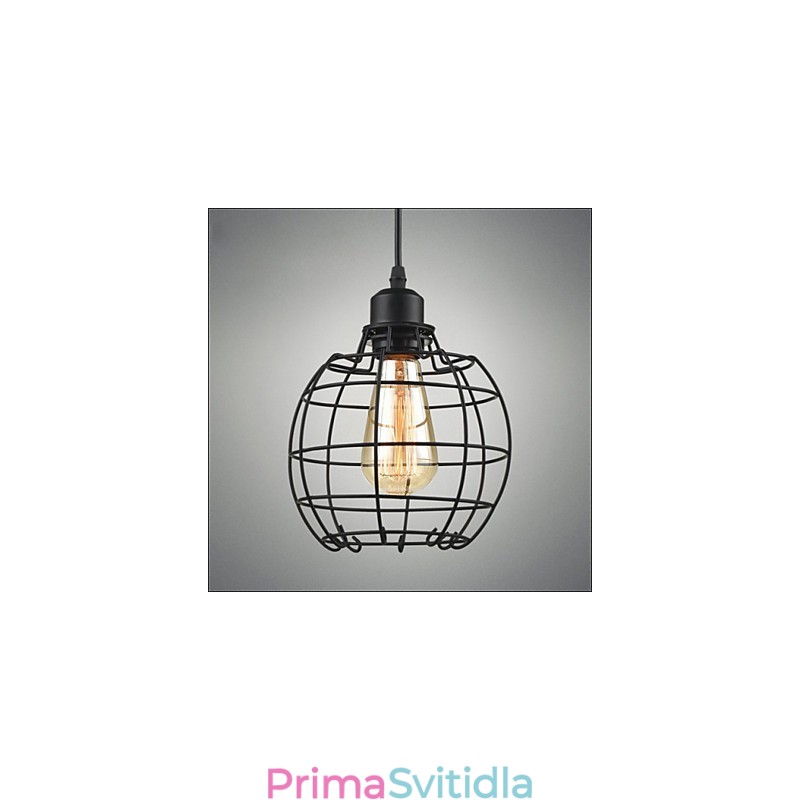 Edison závěsné světlo lustr drátěná klec závěsné stropní stínidlo