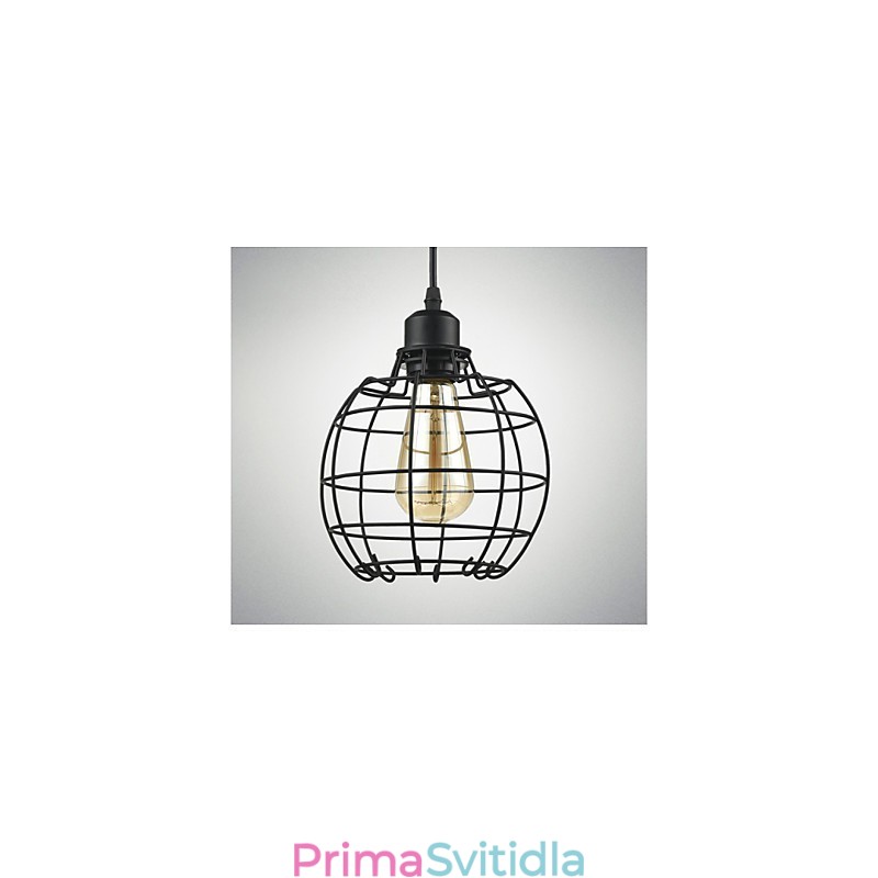 Edison závěsné světlo lustr drátěná klec závěsné stropní stínidlo